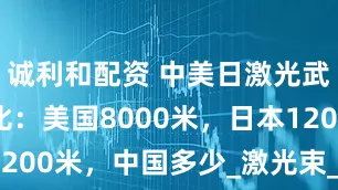 诚利和配资 中美日激光武器射程对比：美国8000米，日本1200米，中国多少_激光束_系统_目标